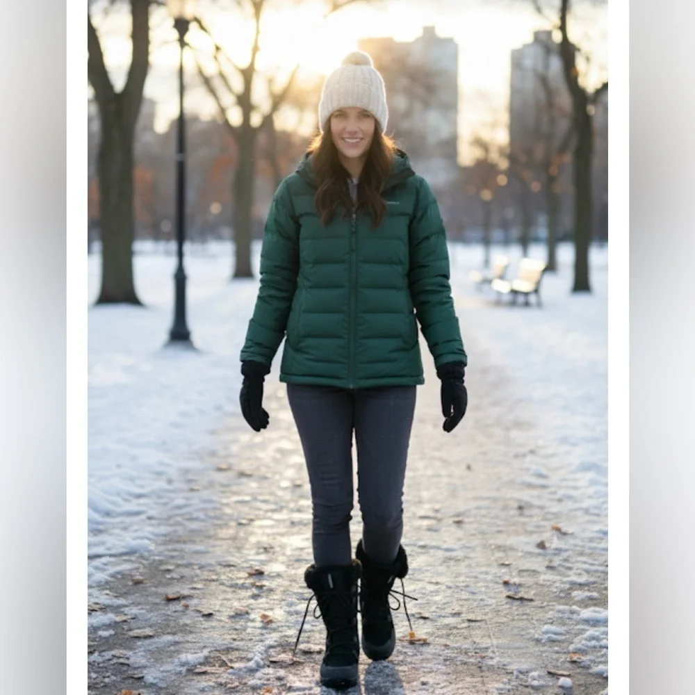 Columbia Black Winter Rain Boots with Fuzzy Lining